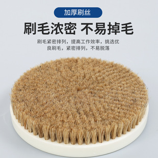 工业圆盘刷抛光尼龙硬毛刷圆形PVC板植毛除尘纳米毛猪鬃圆盘刷子