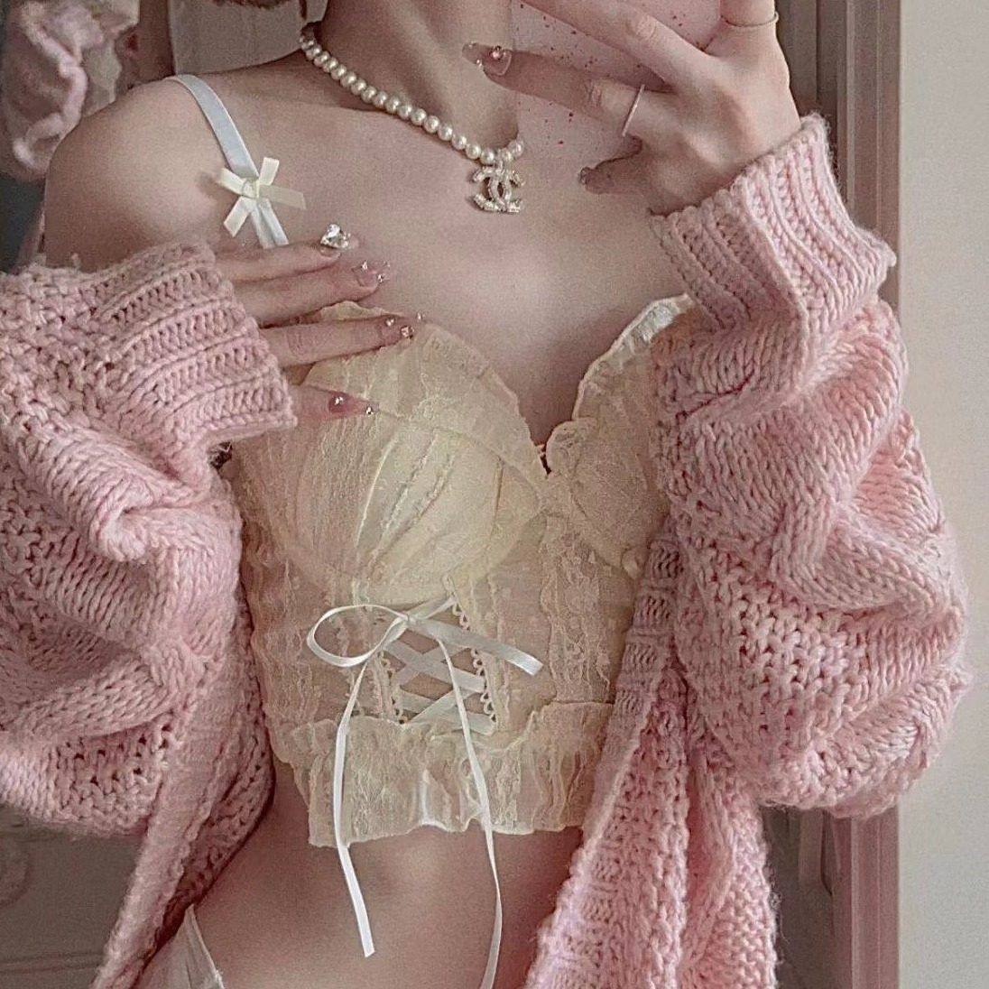 无钢圈甜美蕾丝小胸显大内衣洛丽塔少女聚拢上托胸衣外穿性感文胸,运动服/休闲服装,运动内衣套装,淘宝优惠券,粉丝福利购,淘宝优惠卷