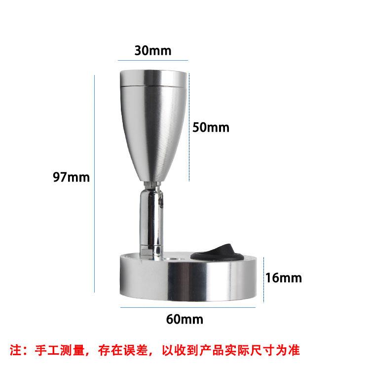 12v24vled房车阅读灯USB输出1w3w万向软管射灯明装壁灯游艇阅读灯