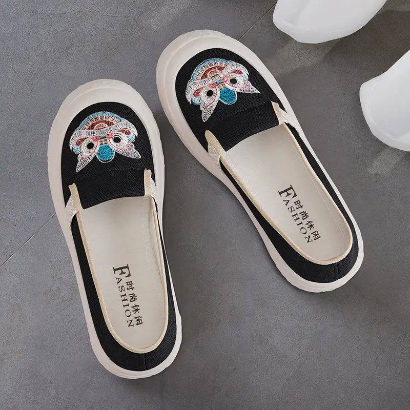 布鞋女2025新款夏季防滑渔夫鞋休闲老北京布鞋正品透气厚底帆布鞋,女鞋,帆布鞋,淘宝优惠券,粉丝福利购,淘宝优惠卷