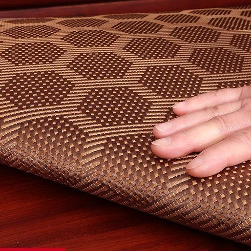 沙发垫夏季凉席坐垫实木椅子垫加厚防滑新中式冰藤席沙发垫子