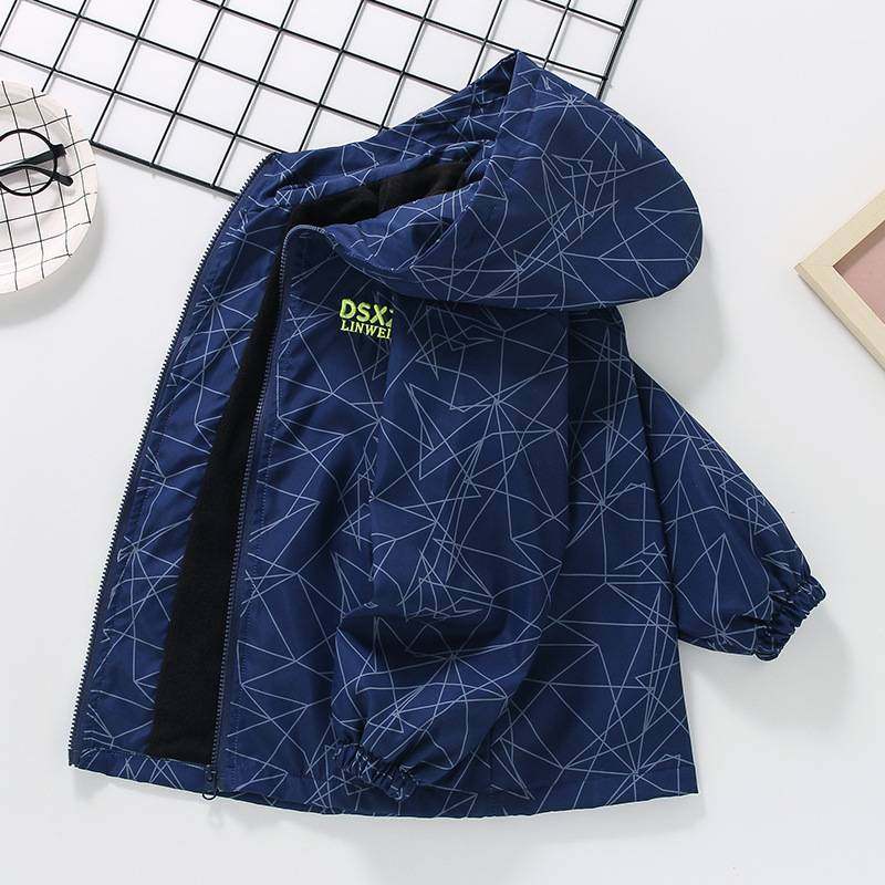 男童春秋外套2025新款儿童加绒秋冬加厚冲锋衣上衣中大童风衣夹克,童装/婴儿装/亲子装,儿童冲锋衣,淘宝优惠券,粉丝福利购,淘宝优惠卷