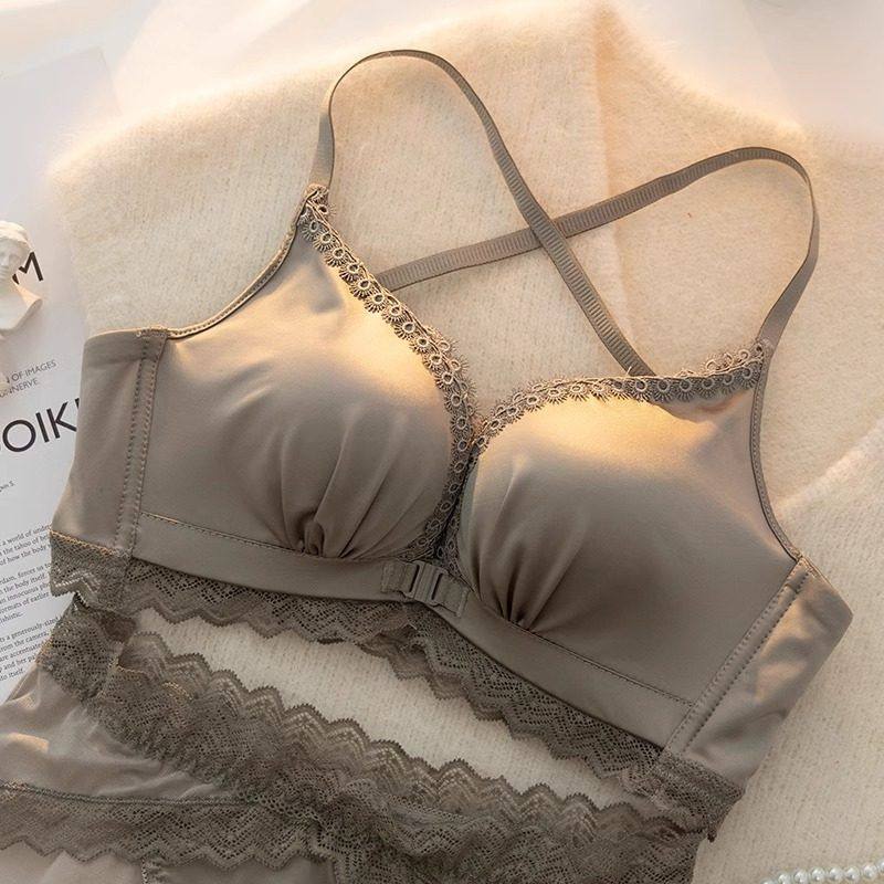 前扣内衣女小胸聚拢加厚显大收副乳防下垂美背文胸套装不跑杯品牌,女士内衣/男士内衣/家居服,文胸,淘宝优惠券,粉丝福利购,淘宝优惠卷
