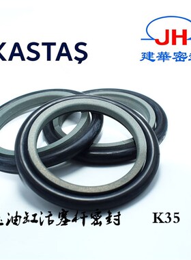 进口欧洲KASTAS斯特封K35轴用STd组合活塞密封液压油缸油封密封圈