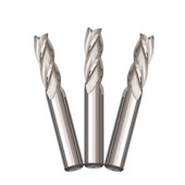 超硬白钢铣刀4刃直柄立铣刀特加长铣刀 高速钢全磨过中心孔铣刀4F