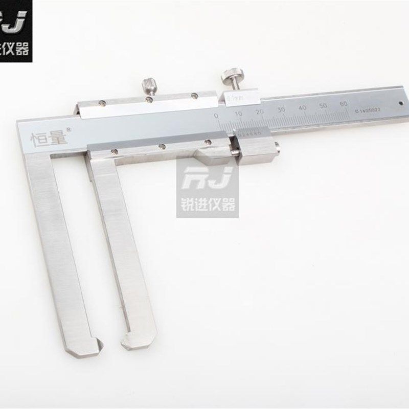 【恒量刹车片游标卡尺/汽车刹车盘厚度检磨损测0-50mm爪长80mm