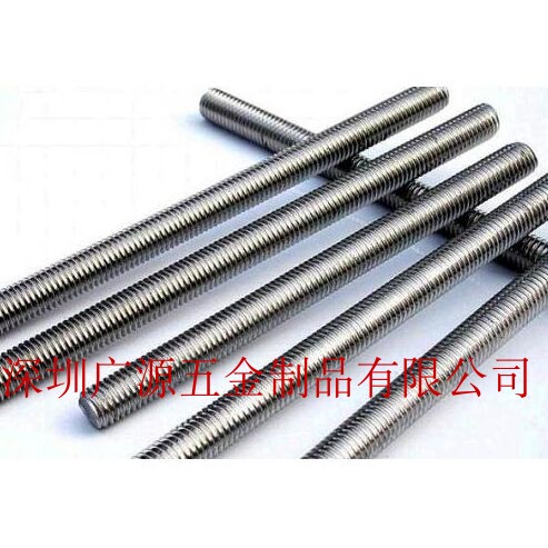 钛螺丝杆全牙通丝钛螺杆牙棒牙条纯钛TA2/钛合金圆棒钛棒光棒1米