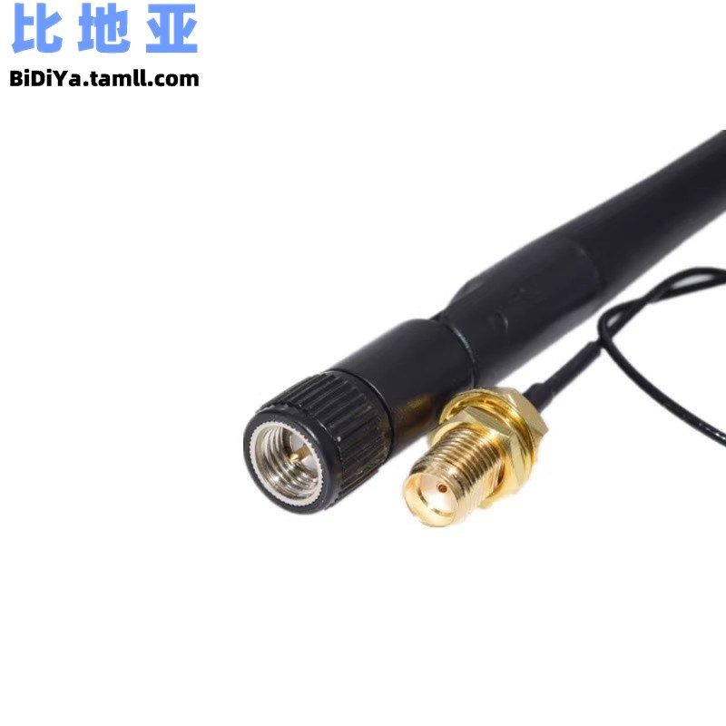 2.4G WIFI模块用 IPEX转SMA母外置天线转接头,配SMA公头天线