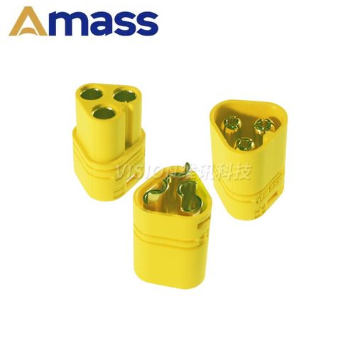 Amass艾迈斯MT系列插头MT30 三芯插电机电调插头大电流航模连接器