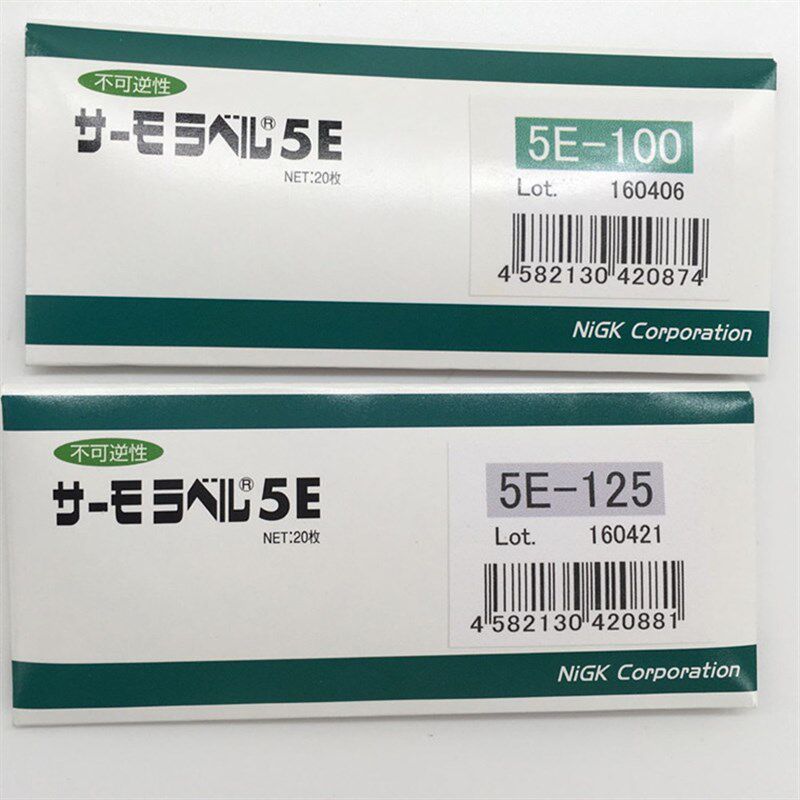 NICHIYU日油厂温度贴片热敏试纸温度贴纸示温材料 5E系列厂家直销