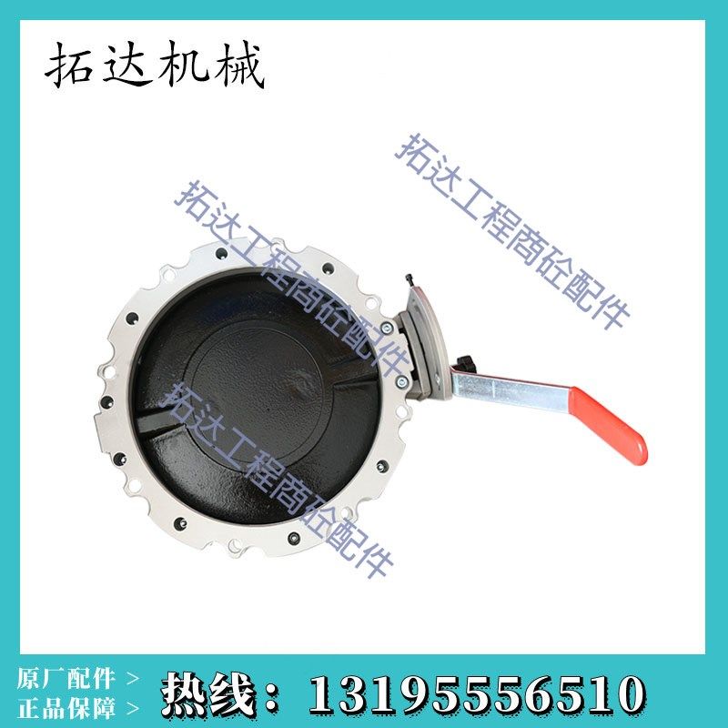 手动粉尘蝶阀粉体粉料搅拌站水泥罐dn100 150 250 200手柄阀门300