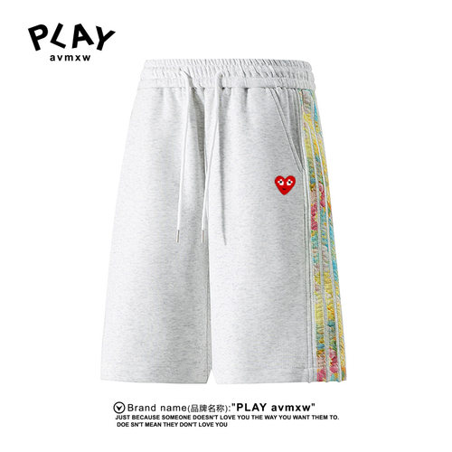 PLAYAVMXW官方爱心宽松五分短裤