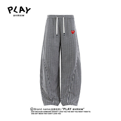 PLAYAVMXW潮牌时尚宽松弯刀长裤