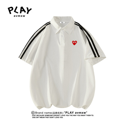 PLAYAVMXW官宽松百搭潮牌POLO衫