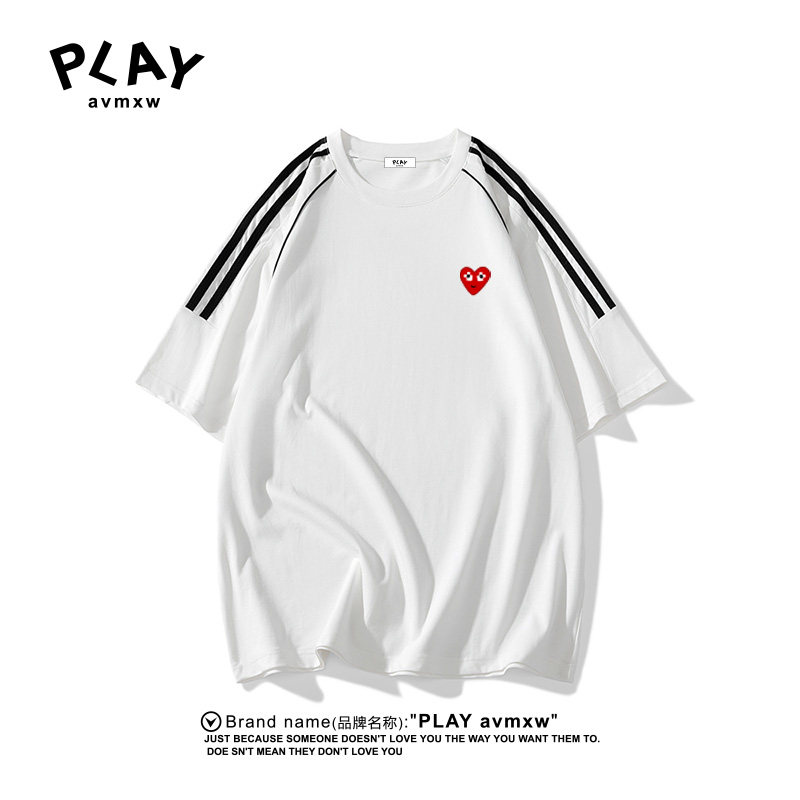 PLAYAVMXW休闲时尚圆领插肩T恤