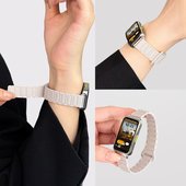 智能nfc夏天磁吸替换带女生band九十代表链官方正品 张婧仪同款 适用华为手环10表带9手表8运动硅胶7腕表带新款