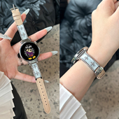 适用华为GT6表带手表GT5新款 原装 watchgt4Pro智能GT3镶钻手镯真皮41mm高级感GT3小众女款 GT2秋冬46mm官方正品