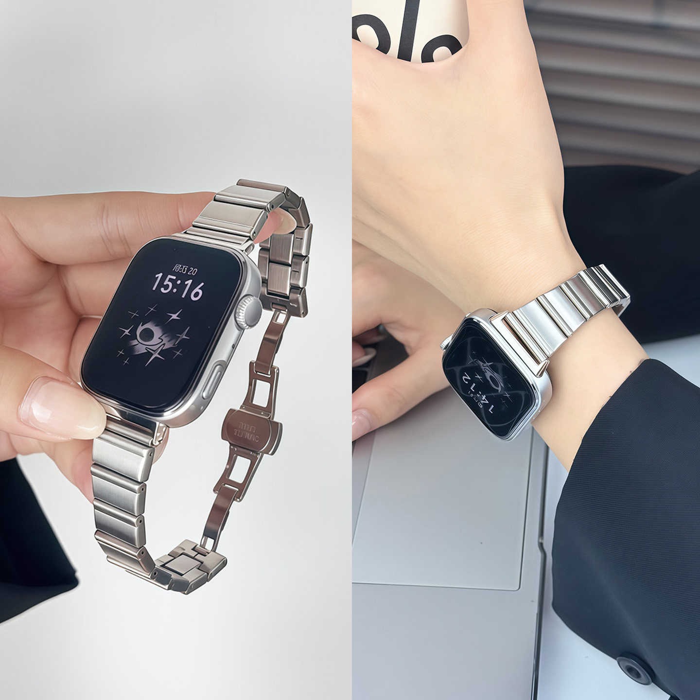 【一株小蛮腰】适用华为FIT4表带FIT3手表智能WatchFIT4小蛮腰蝴蝶扣FIT4pro夏季小众女款FIT2高级感轻奢链条