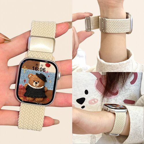 适用iWatch编织表带苹果手表