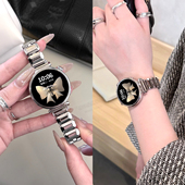 原装 专用 GT4金属Pro女士腕表gt2新款 watch5高级感创意链条官方正品 一株方糖 适用华为GT6表带手表GT5女款