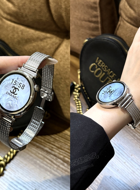 【金属麦穗】适用华为GT6表带新款GT5手表腕带磁吸GT4Pro女款watch3高级感41mm官方正品原装42mm小众GT2智能