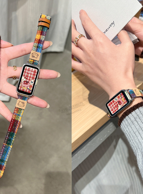 【毛尼kitty猫】适用华为手环10手表表带9nfc版腕带8智能band7可爱6pro新款小众女高级感B5运动原装专用官方