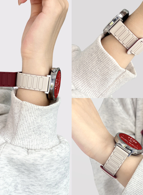 【张婧仪同款升级】适用华为GT6表带GT5智能手表新款41mm磁吸GT4硅胶磁吸GT3Pro腕带watch2女款男官方正品42