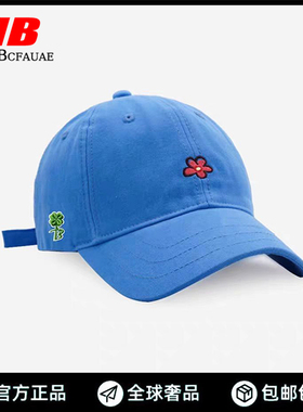 New Bcfauae NB官方正品明星同款帽花朵刺绣棒球帽透气遮阳鸭舌帽