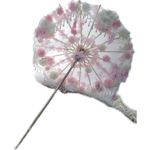 朵婚礼长柄渐变汉服O洛丽塔古装舞蹈走秀摄影道具油纸工艺伞