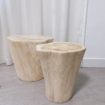 大木桩树桩茶几大尺寸实木墩子树墩边几异形床头柜旧木头边几