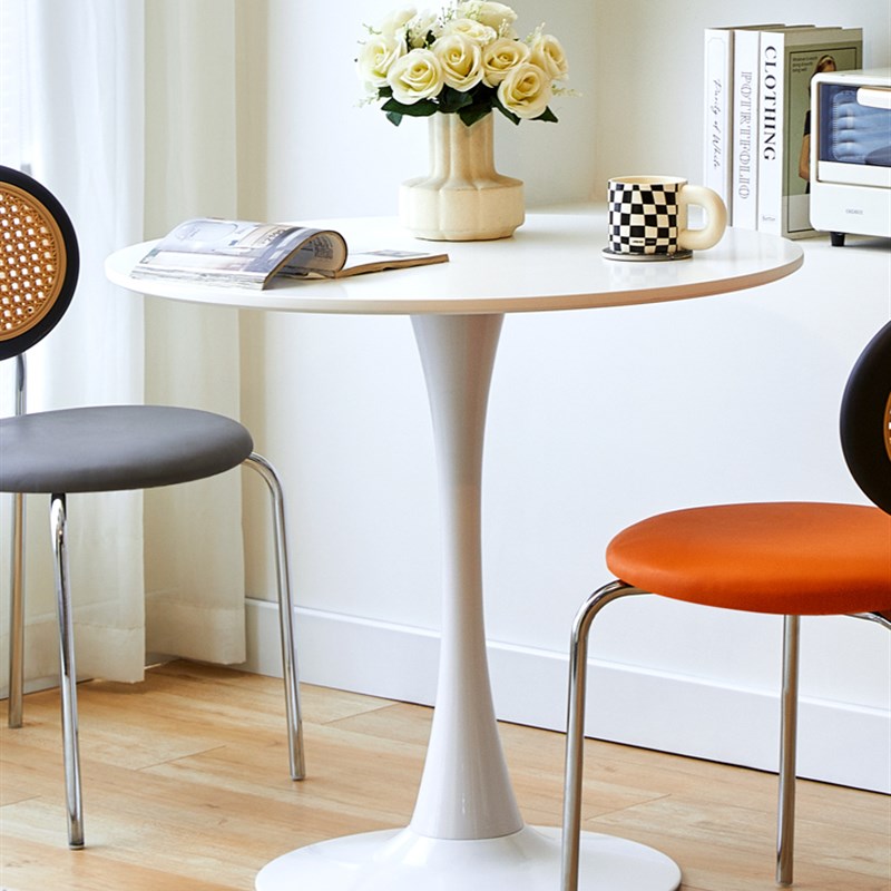 现代公司洽谈接待茶几家用学习客厅阳台床边大圆桌餐桌椅