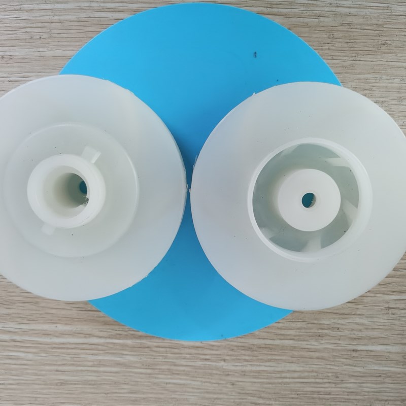 PVDF铁氟龙高温电镀过滤机大头泵叶轮叶片白色水叶