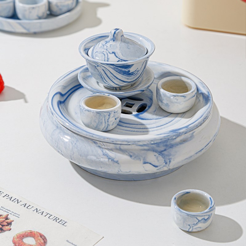 迷你茶具儿童茶艺茶具装可喝水小孩泡茶功夫茶迷你茶壶茶杯陶瓷