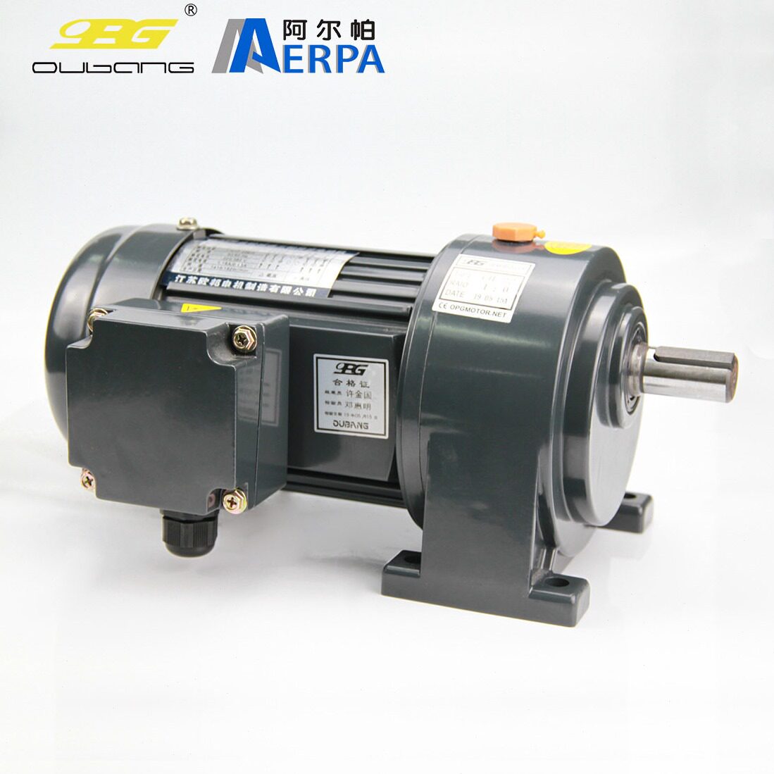 直销欧邦CH/CV齿轮速电机400W750W1500W流水线卧式变频传送带速机