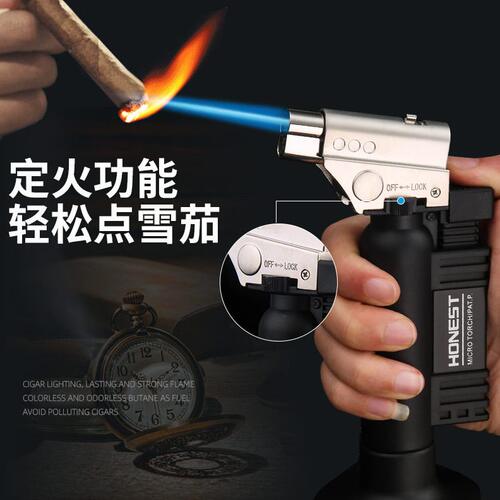 直销百诚直冲明火双火户外野营烧烤生火煤气炉点火工具火机