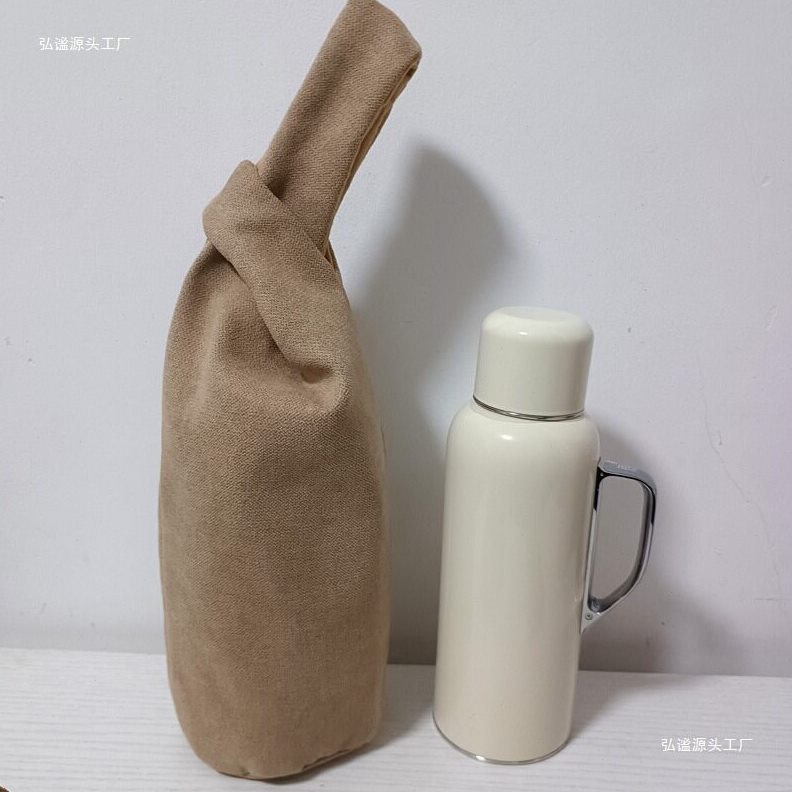 直销学古水壶袋迷你布袋子日式手腕包收纳-^传家壶保护套杯套