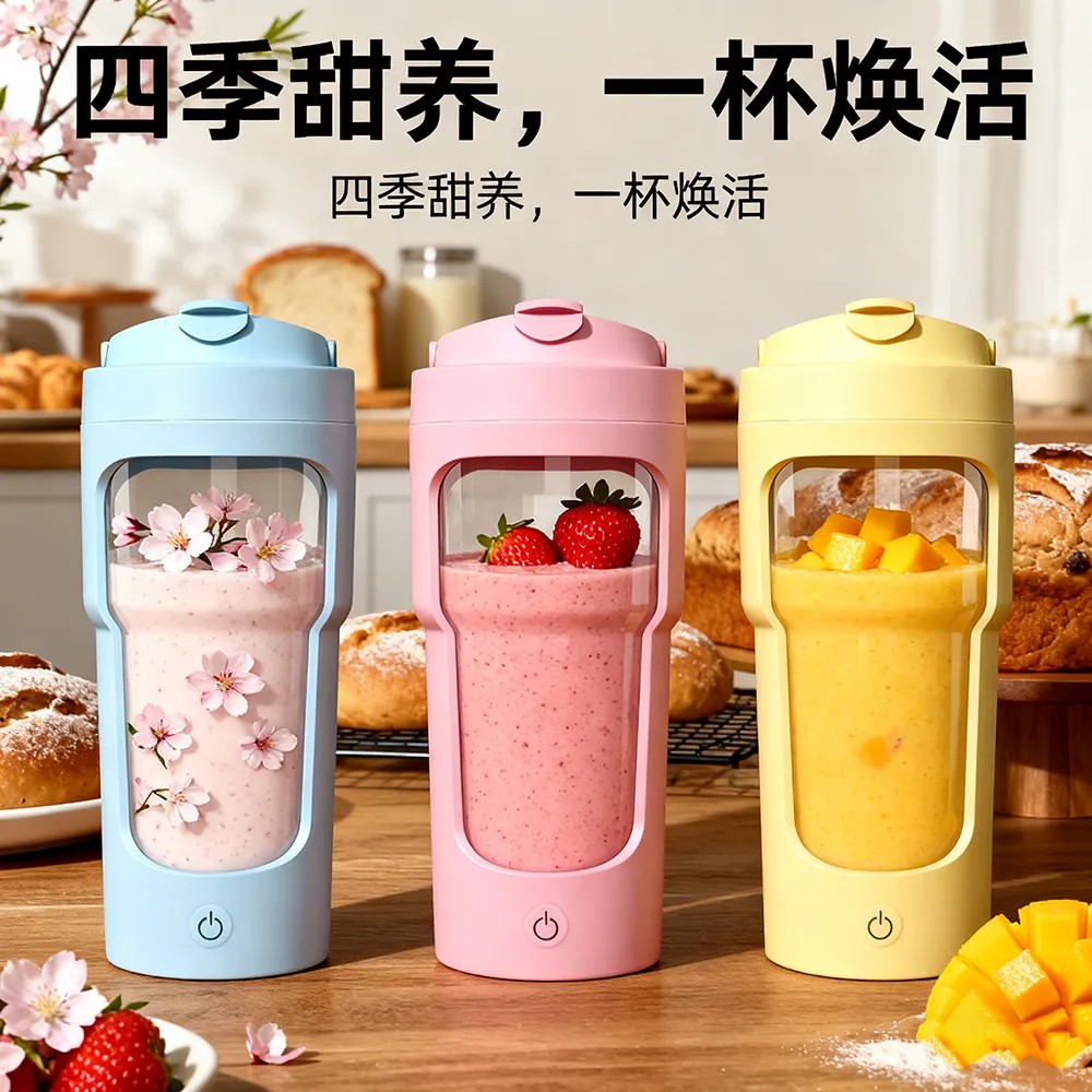 【健身喝蛋白粉代餐】电动摇摇杯