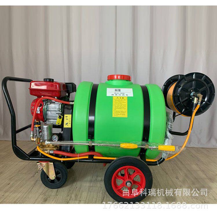 手推式喷雾机 带卷管器的果园蔬菜打药机 养殖场园林防疫消毒机