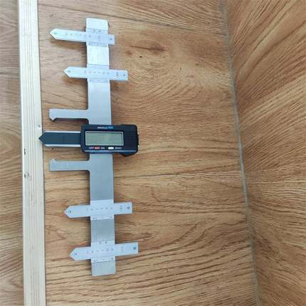 ZCY-B标尺式辙叉磨耗测量仪 可调式辙叉测量器 钢轨磨耗测量尺