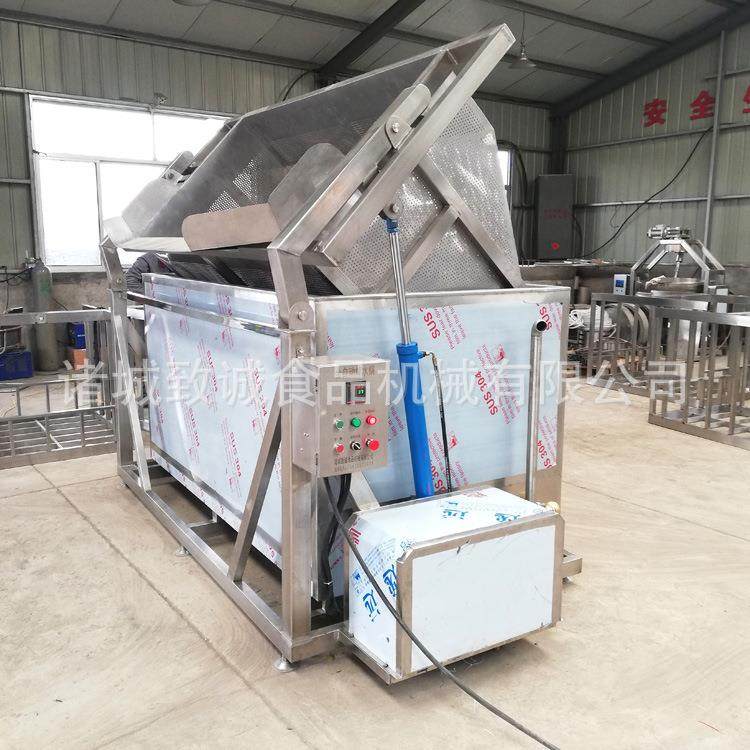 方型漂烫锅 自动出料杀青锅蒸汽加热大小可选 果蔬加工预煮设备