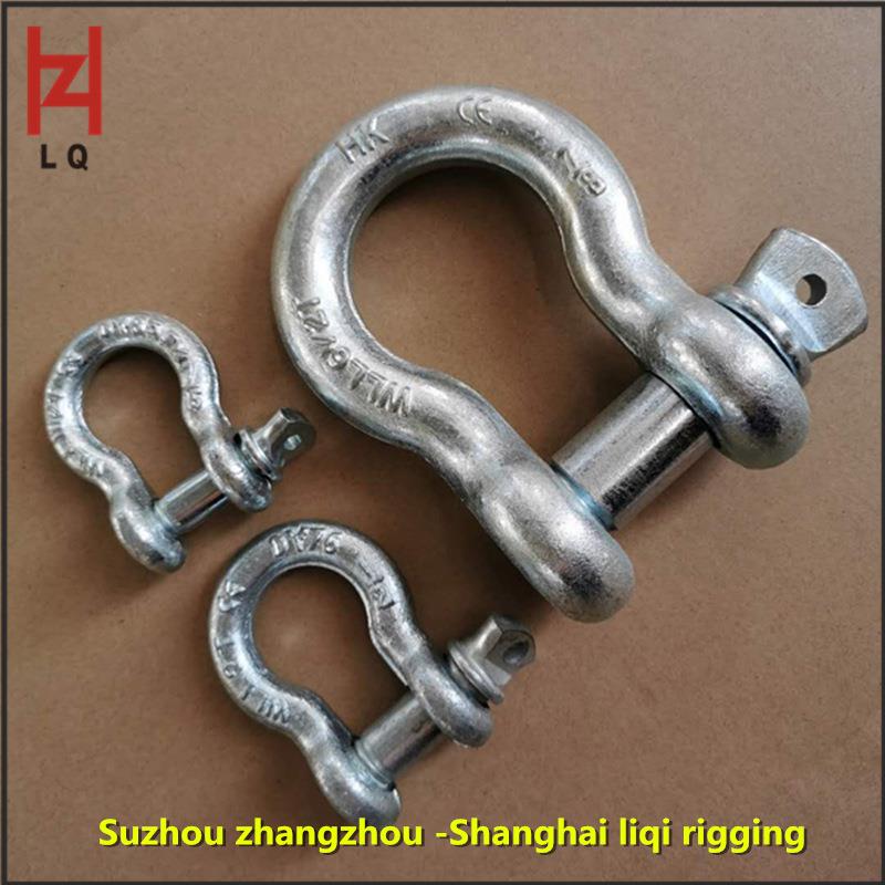 现货供应美标2T 高强度合金钢卸扣 弓型卸扣 马蹄扣 厂家