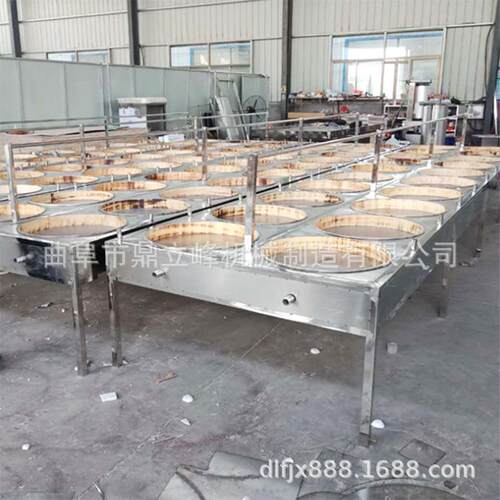 半自动不锈钢8盒豆皮机豆制品设备江西地区圆形腐竹生产线厂家