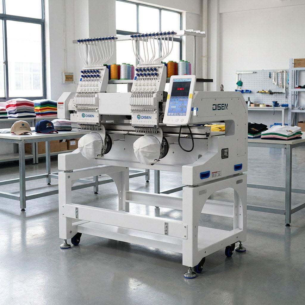 2头电脑绣花机 double head embroidery machine usa warehouse