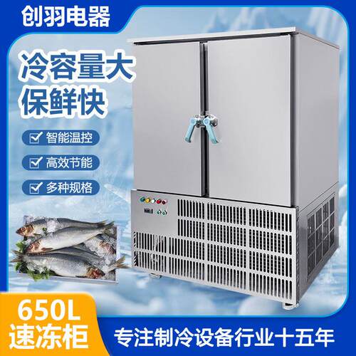 广东佛山创羽低温冷冻柜饺子馒头海鲜商用20盘大型食品速冻机