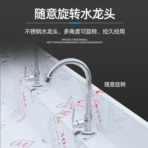 直销商用不锈钢洗手池 不锈钢消防水池 学校酒店厨房不锈钢双槽水