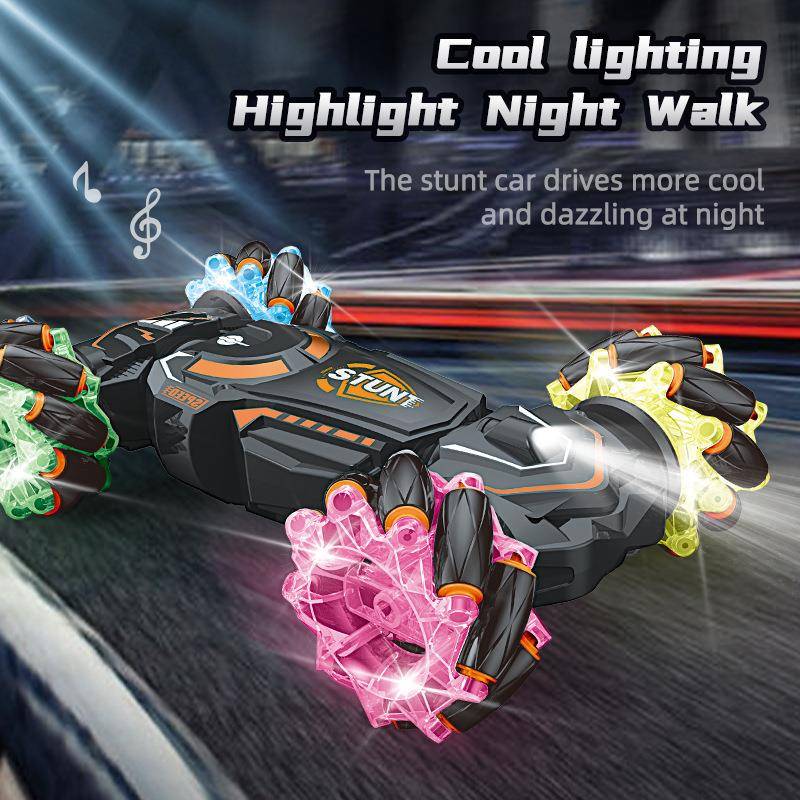 手势感应充电款特技遥控车越野攀爬灯光音乐遥控赛车儿童玩具漂移