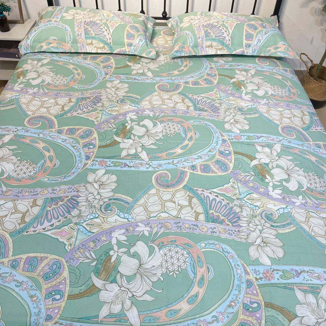 xyt宝妈家新款夏凉竹纤维凉席空调席床单枕套双人床上用品三件套