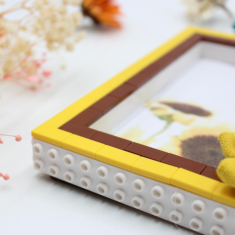 拼忆DIY积木相框摆台手缝布艺温馨家居创意礼品礼盒田园风手工