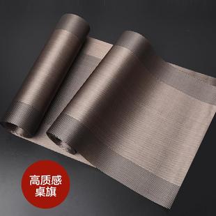 茶席桌旗茶垫茶布茶桌布家用长条茶旗禅意茶壶垫子桌垫茶具配件