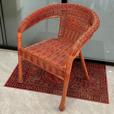 1.1万人已购买椅子藤椅圆线编加粗加固靠背扶手单人外桌椅老人椅